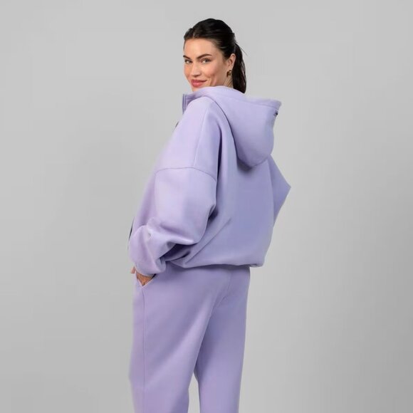 Comfrt Pastel Zip Hoodie Limited Edition: Lavender New, Size XS Runs Oversized - Picture 2 of 16